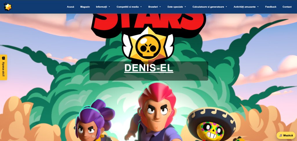 Previzualizare website realizat în cadrul cursului