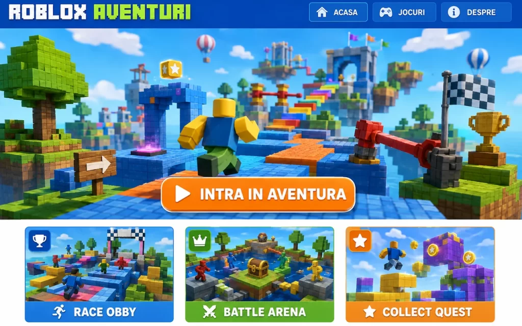 Previzualizare proiect: Roblox Studio
